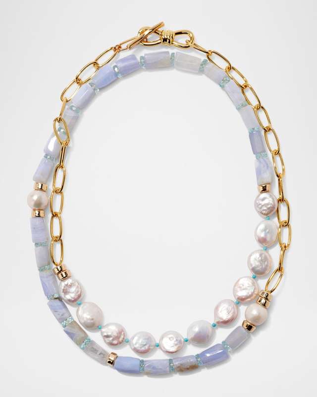 Porto Covo Necklace in Blue Lace